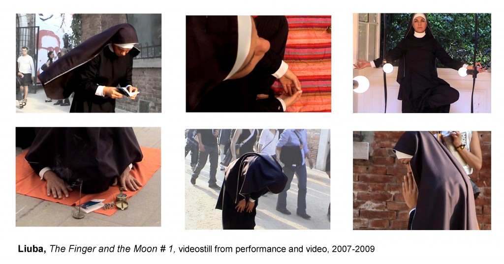 The Finger and the Moon #1, scatti dalla performance, 2007-2009